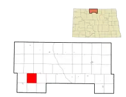 Location of Mount Rose Township