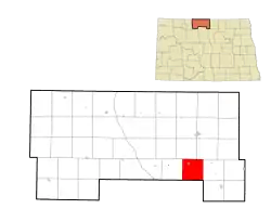 Location of Oak Creek Township