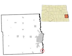 Location of Oxbow, North Dakota