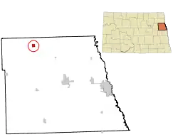 Location of Inkster, North Dakota