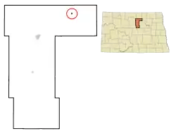 Location of Wolford, North Dakota