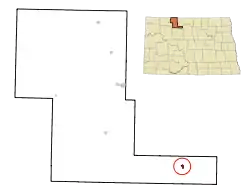 Location of Glenburn, North Dakota