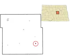 Location of Sykeston, North Dakota