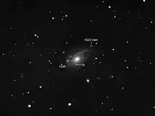 Two supernovae in the galaxy (SN 2003hl & 2003iq) and asteroid 6223 Dahl passing through the shot