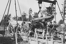 Changing a barrel, which occurred frequently. Battle of Polygon Wood, September 26, 1917