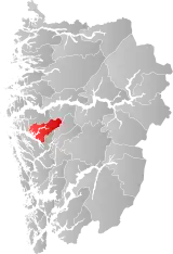 Masfjorden within Vestland