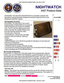 NIGHTWATCH - Device for reconstruction of signals belonging to target systems