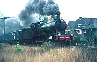 Locomotive NS 3737 on May 23, 1974, with an excursion train in Bilthoven.