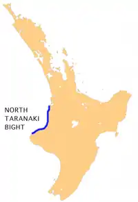 Location of North Taranaki Bight