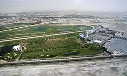 Aerial view of Nad Al Sheba Racecourse