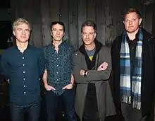 Daniel Brummel (far right) with Nada Surf, 2016