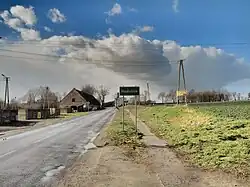 Road sign in Nadolnik