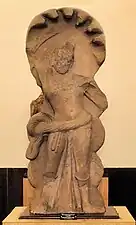 140-180 CEHuvishka:Nāga statue with inscription from the reign of Huvishka (140–180 CE)