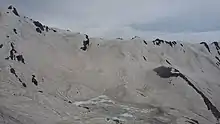 Picture of a lake at a mountain.