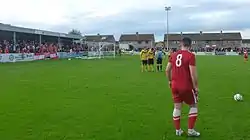 Nairn playing Brora Rangers in the 2013–14 North of Scotland Cup final