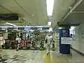 The ticket barriers to the Tokyo Metro Marunouchi Line platforms in August 2016