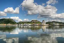 Namsos, seen from the fjord