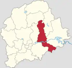 Location within Pinggu District