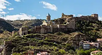 View from the center of Tbilisi.