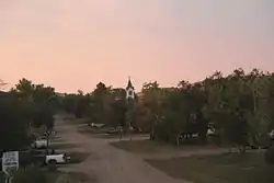 Charles Street in Nashua at sunset