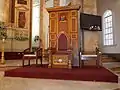 Cathedra of the Archbishop of Manila, when the church was used as a pro-cathedral