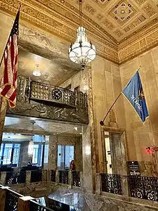 Looking towards the National Hotel registration from the Great Hall