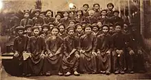 Native priests of the Paris Foreign Missions Society, in western Tonkin.