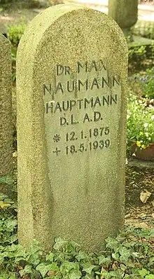 Max Naumann's Grave in Stahnsdorf Cemetery