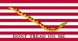 First Navy Jack, flown by all commissioned warships from September 11, 2002 to June 3, 2019