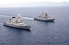 Destroyer Caio Duilio and Frigate Carlo Bergamini