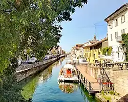 The Naviglio Grande canal near the Darsena