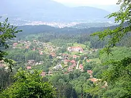 View of Nayemont-les-Fosses, with Saint-Dié-des-Vosges in the background