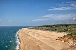 View of the beach from the Fort of São Miguel Arcanjo