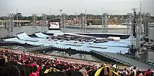 The Float at Marina Bay hosting Singapore's 42nd National Day Parade on 9 August 2007.