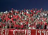 Nea Salamina Famagusta FC fans at Ammochostos Stadium in a game against AEK Larnaca FC in season 2009–10.