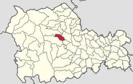 Location in Neamț County