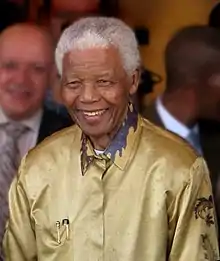 Nelson Mandela was the inaugural winner of the prize, together with Anatoly Marchenko