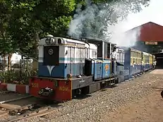 Matheran Hill Railway departing from Neral Station