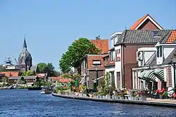 The Oude Rijn passing by Leiderdorp