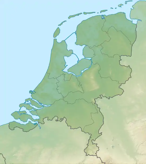 Location of Zuidlaardermeer in the Netherlands.