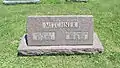 Headstone of Lawrence E. & Ethel Compton Mitchner located in New Burlington Cemetery