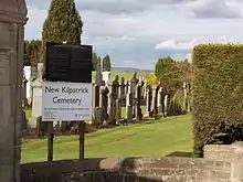 Boclair Road, New Kilpatrick Cemetery, Including Gatepiers, Gates, Boundary Wall And Pathways