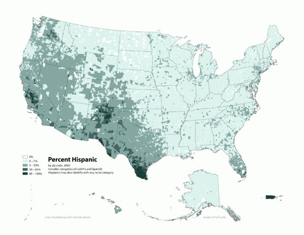 Percent of Hispanic ancestry