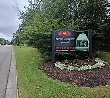 New Glasgow, Nova Scotia welcome sign