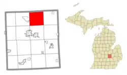 Location within Shiawassee County