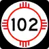 State Road 102 marker