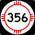 State Road 356 marker