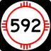 State Road 592 marker