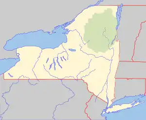 Lansing Kill is located in New York Adirondack Park