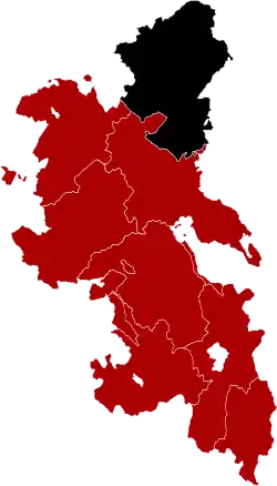 Newport Hundred (black) shown in Buckinghamshire